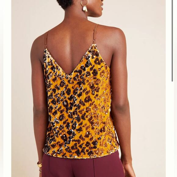 Ro & De Gold Sequin Camisole - Picture 2 of 7